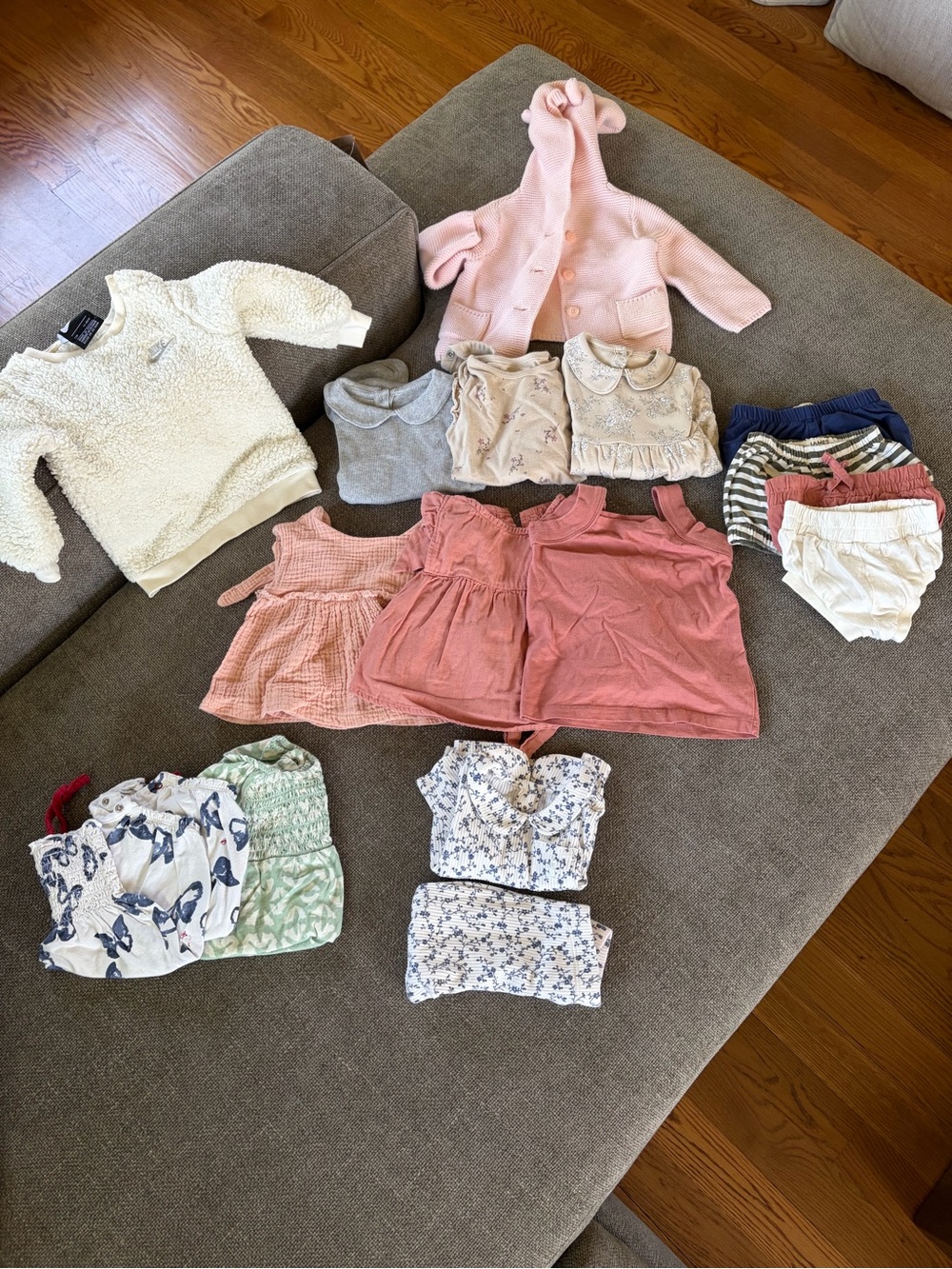 Baby GAP, Burt’s Bees, Little James, Nike Girls tops and bottoms
